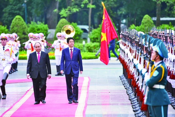 Thủ tướng Nguyễn Xuân Phúc chủ trì lễ đón Thủ tướn